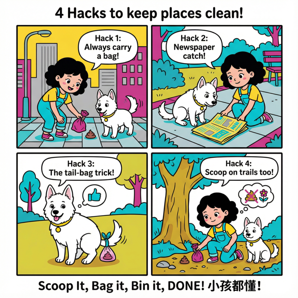 3 four hacks for poop cleaning